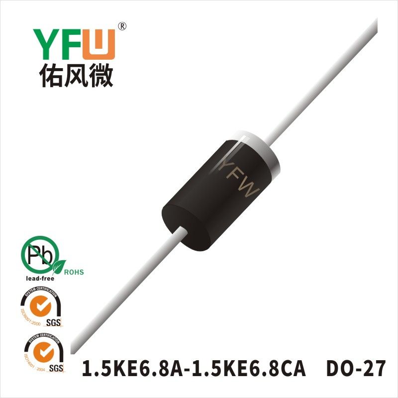 1.5KE6.8A DO-27 TVS YFW diode Factory