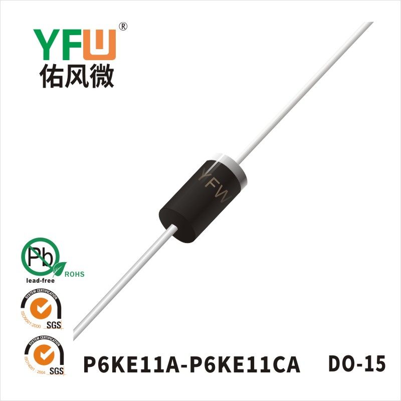 P6KE11CA  DO-15 TVS YFW diode Factory