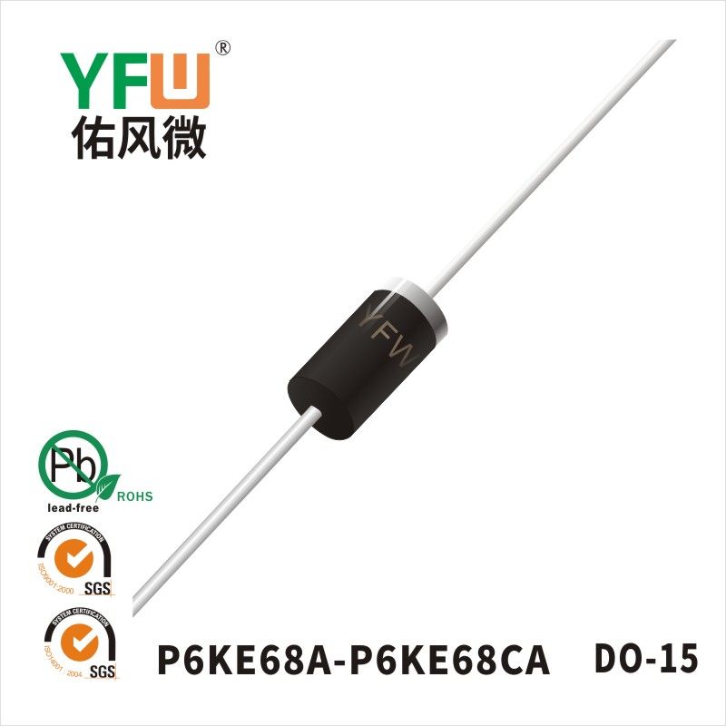 P6KE68CA  DO-15 TVS YFW diode Factory
