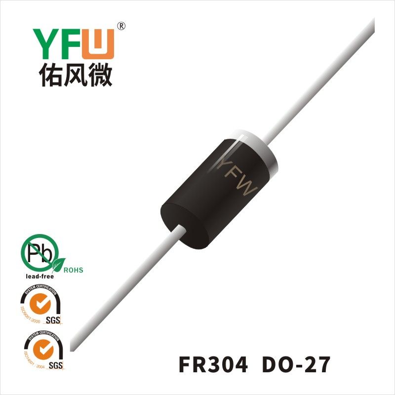 FR304 DO-27 Fast Recovery Rectifier Diode YFW diode Factory