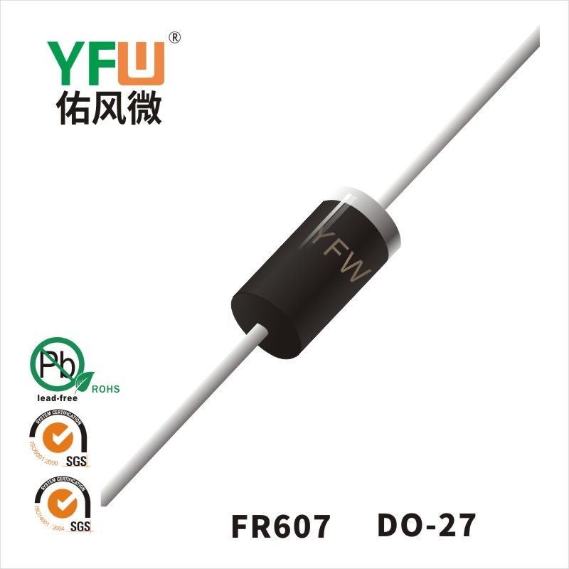 FR607 DO-27 Fast Recovery Rectifier Diode YFW diode Factory