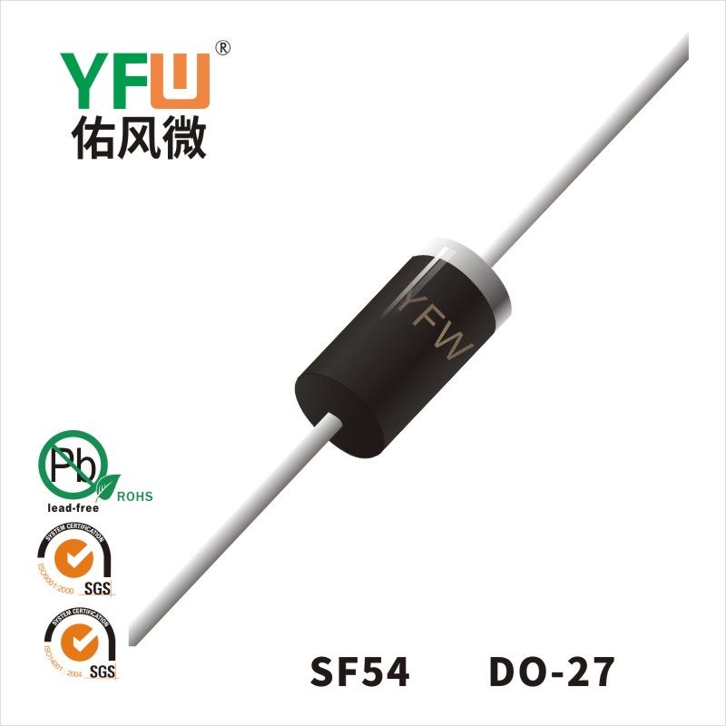 SF54 DO-27 Super Fast Recovery Rectifier Diode YFW diode Factory