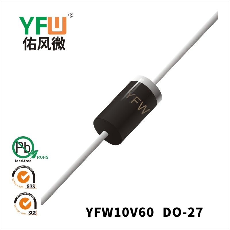 YFW10V60 DO-27 Low VF Schottky Diode YFW diode Factory