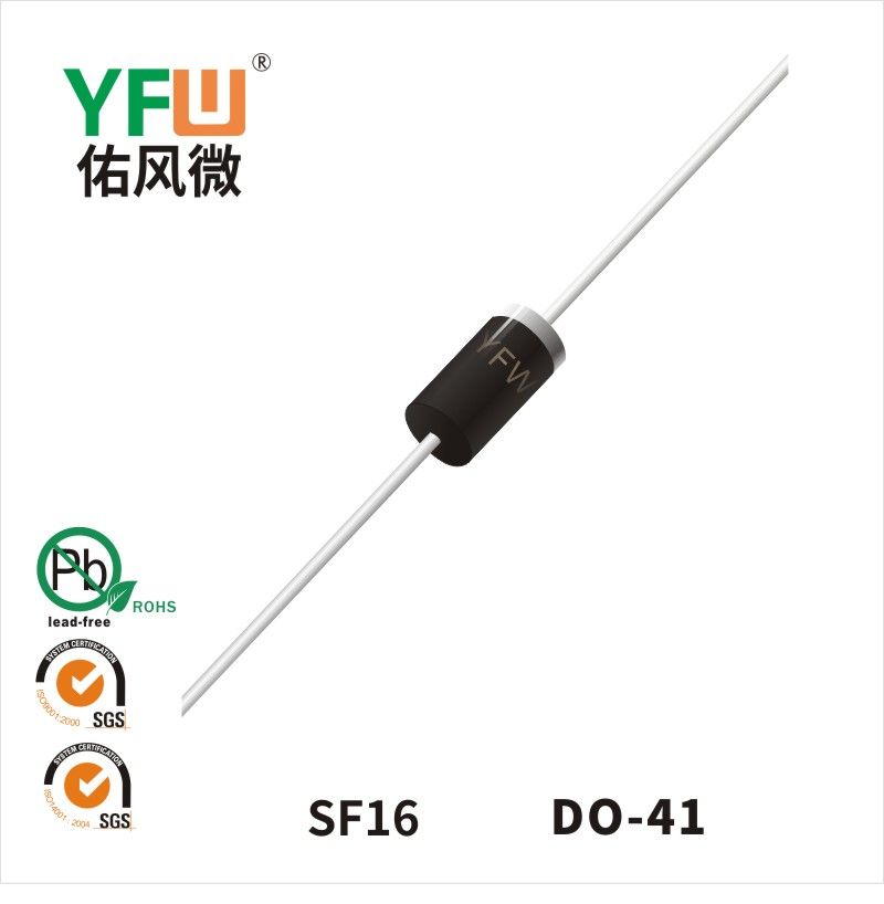 SF16 DO-41 Super Fast Recovery Rectifier Diode YFW diode Factory
