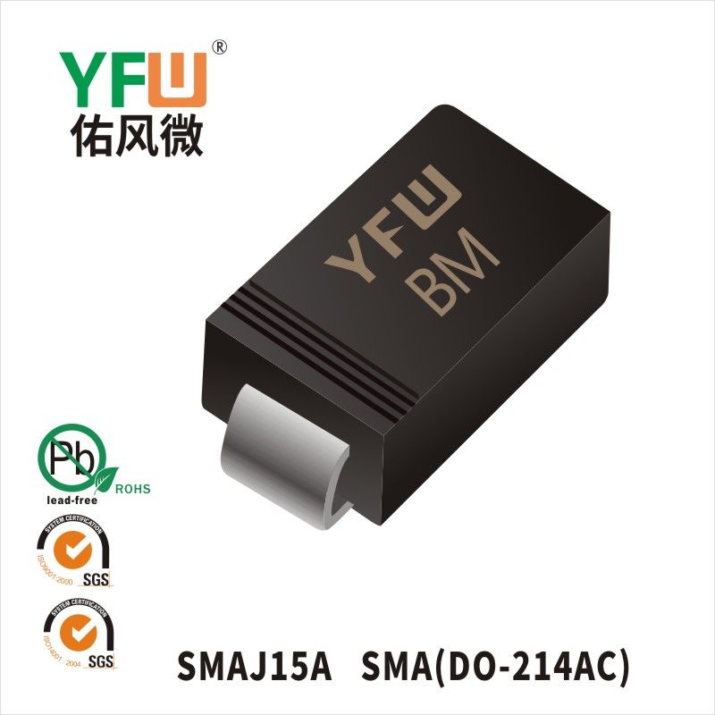 SMAJ15A SMA(DO-214AC) TVS YFW diode Factory