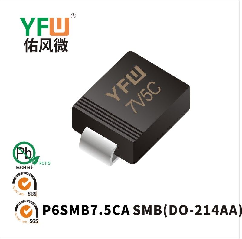 P6SMB7.5CA SMB TVS YFW diode Factory