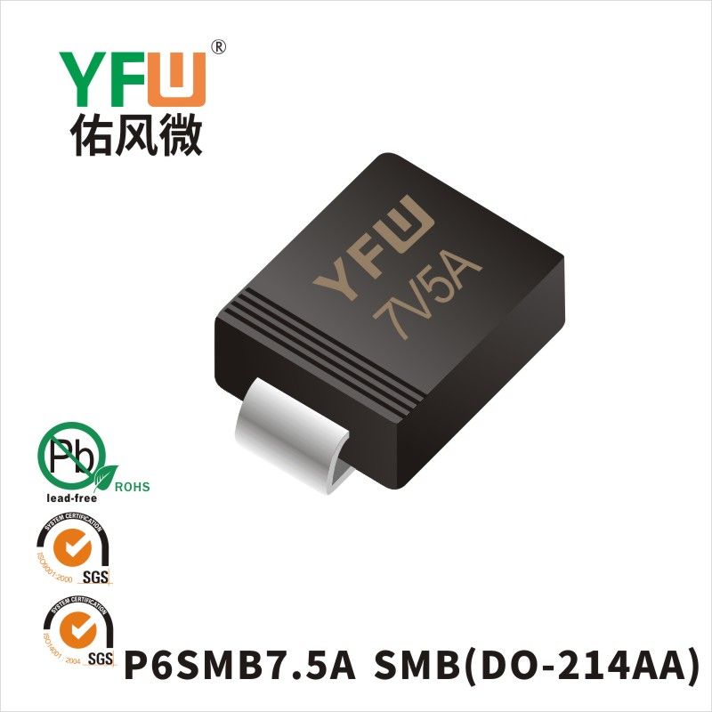 P6SMB7.5A SMB TVS YFW diode Factory