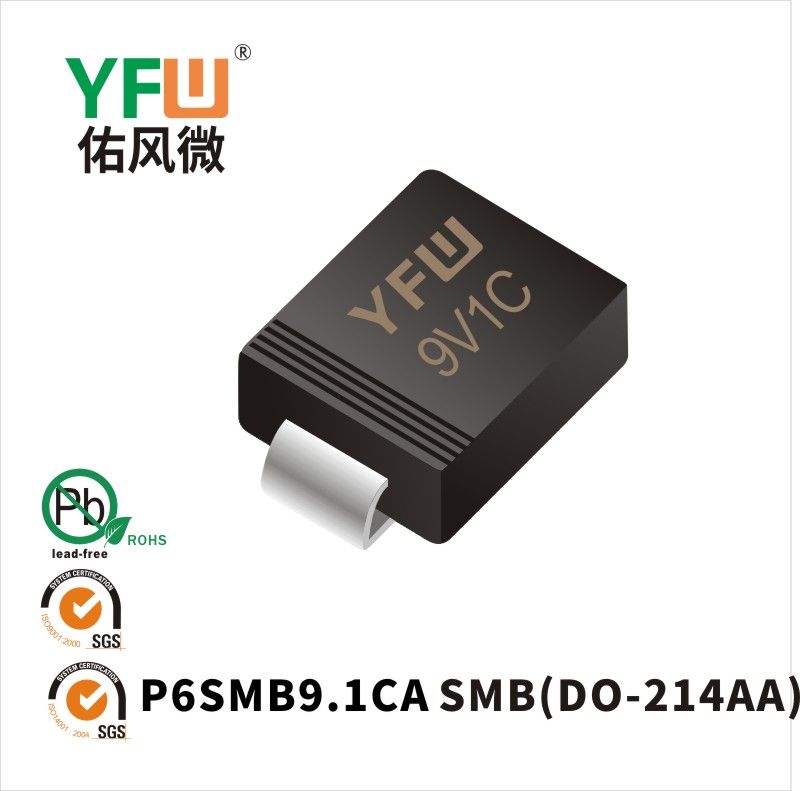 P6SMB9.1CA SMB TVS YFW diode Factory