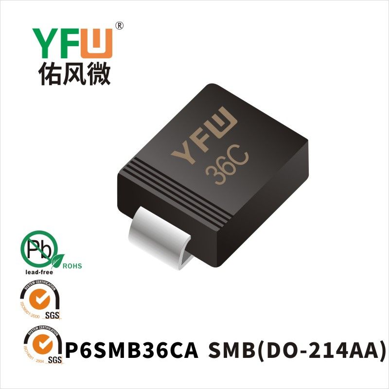 P6SMB36CA  SMB TVS YFW diode Factory