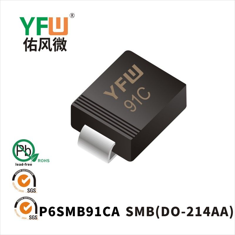 P6SMB91CA  SMB TVS YFW diode Factory