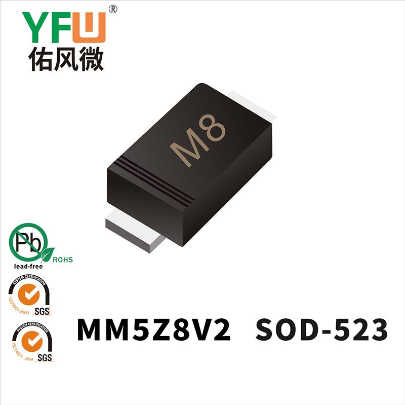 MM5Z8V2   SOD-523  Zener Diodes YFW diode Factory