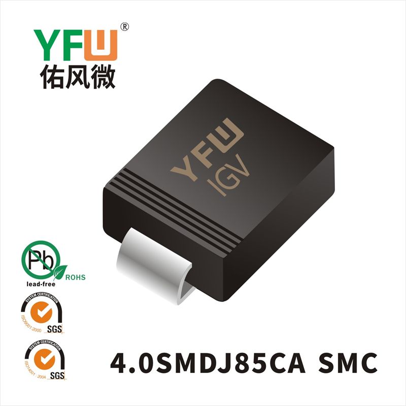4.0SMDJ85CA  SMC  TVS  YFW diode Factory