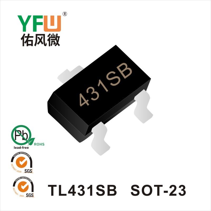 TL431SB  SOT-23  Three-Terminal Voltage Regulator YFW diode Factory