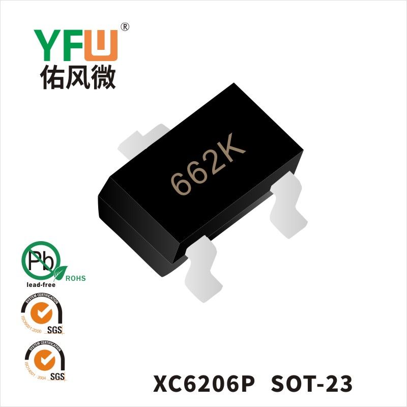 XC6206P  SOT-23  Low ESR  Cap.Compatible Positive Voltage Regulators YFW diode Factory
