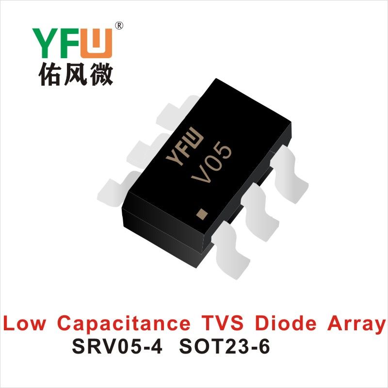 SRV05-4   SOT23-6  Low Capacitance TVS Diode Array YFW diode Factory